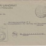 DR - Hohenelbe Taschentuch-Industrie Handwerbestpl. Dienstbrief 1944