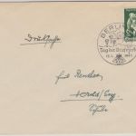 DR - Tag der Briefmarke SST Berlin C2 12.1.41 Drucksache/FDC n. Herold