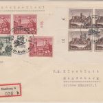 DR - Tag der Briefmarke SST Hamburg 4 7.1.40 Einschreibebrief n. Magdeburg