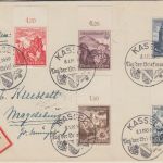 DR - Tag der Briefmarke SST Kassel 8.1.39 Einschreibebrief n. Magdeburg