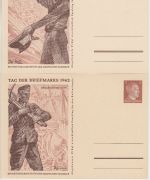 DR - Tag der Briefmarke1942 4x3 Pfg. Sonderganzsache ungebraucht