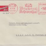 Österreich - Brauerei Schwechat 150 Gr. AFS Brief Wien 40 - Linz 1956