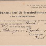 Württemberg - Branntweinerzeugung 2 Pfg. Ganzsache Wangen 1904