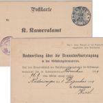 Württemberg - Branntweinerzeugung 2 Pfg. Ganzsache Wangen 1904