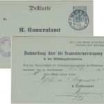 Württemberg - Branntweinerzeugung 2 Pfg. Ganzsache Wangen 1905
