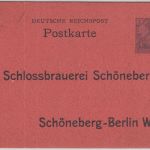 DR - Schlossbrauerei Schöneberg 2 Pfg. Germania Privatganzsache 1900