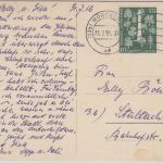 Bayern - Benno Bier Löwenbräu München farb. Werbekarte gelaufen 1956
