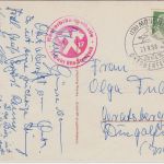 BRD - München Oktoberfest 1958 SST Juxkarte Stpl. Hackerbräu-Festhalle