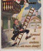 BRD - München Oktoberfest 1958 SST Juxkarte Stpl. Hackerbräu-Festhalle