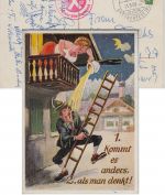 BRD - München Oktoberfest 1958 SST Juxkarte Stpl. Hackerbräu-Festhalle