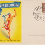 DR - Tag der Briefmarke 1939 3 Pfg. Sonderganzsache SST Weimar 8.1.39