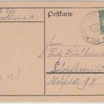 DR - Hemigkofen 17.DEZ 23 K1 5 Pfg. Korbdeckel Karte n. Schopfheim