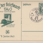 DR - Tag der Briefmarke 1940 6 Pfg. Sonderganzsache SST Suwalki 7.1.40