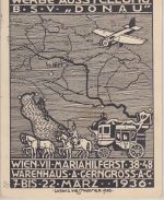 DR - Tag der Briefmarke 1940 SST Wien Sonderkarte Werbeausstellung 1936