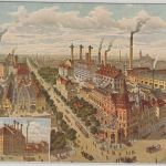 Bayern - München Löwenbräu Brauerei farb. Künstler-AK gelaufen 1926