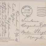 Bayern - München Löwenbräu Brauerei farb. Künstler-AK gelaufen 1926