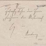 Württemberg - Wangen L1 Portobrief n. Leonberg ca. 1815