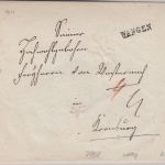 Württemberg - Wangen L1 Portobrief n. Leonberg ca. 1815