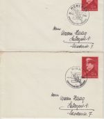 DR - 12 Pfg. 52. Geburtstag AH 4 Briefe mit versch. SST 1941