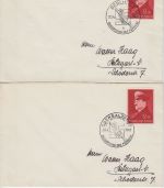 DR - 12 Pfg. 52. Geburtstag AH 4 Briefe mit versch. SST 1941