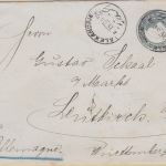 Ägypten - 1 Pia. Pyramiden Ganzsache Alexandrien - Leutkirch 1904