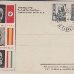 Spanien - AH Duce/Mussolini/Franco Propagandakarte Zarauz 1938