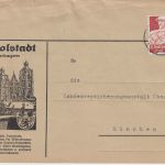DR - Deutsch ist die Saar 13. Jan 1935 Propagandavignette Brief Ingolstadt 1934
