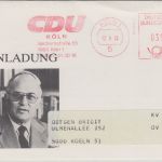 BRD - CDU Köln 35 Pfg. AFS Werbedrucksache/Barzel 1982