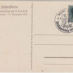DR - Reichsparteitag Nürnberg 1937 farb. Festpostkarte m. SST