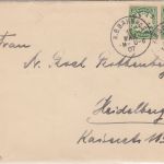 Bayern - K.B.Bahnpost M-U-6 K1 Brief München - Heidelberg 1907