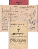 DR - Ulm Postsparkassenbuch ausgestellt 23.10.40 m. Rückzahlungsscheinen