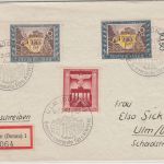 DR - 6 Pfg. Tag d. Briefmarke 2 deutlich unterschiedliche Farbtöne SST Ulm 1943