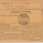 DR - 10 M. Queroval Paketkarte Ulm 2 - Stetten 1922