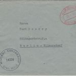 All.Bes. - Ulm (Donau) 2 Gebühr bezahlt 31.1.46 Zensurbrief n. Berlin