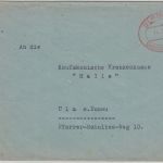 All.Bes. - Ulm (Donau) 2 Gebühr bezahlt 14.9.45 Ortsbrief