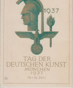 DR - Tag der Deutschen Kunst 1938 amtl. Festpostkarte SST München + Frankatur !!
