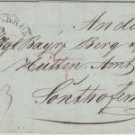 Bayern - Nellenbruck 19/8 HKS Portobrief Balzheim (Württemberg !) Sonthofen 1847