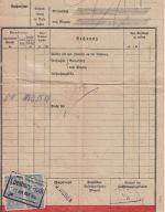 Württemberg - 2x15 Pfg. Frachtstempel(marke) Eilfrachtbrief Lossburg-Rodt 1921
