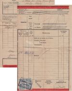 Württemberg - 2x15 Pfg. Frachtstempel(marke) Eilfrachtbrief Lossburg-Rodt 1921