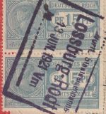Württemberg - 2x15 Pfg. Frachtstempel(marke) Eilfrachtbrief Lossburg-Rodt 1921