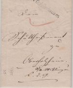 Württemberg - v. Ochsenhausen L1 Dienstbrief n. Oberholzheim 1843