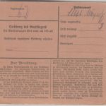 DR - 2x50 Pfg. Germania Nachnahme-Paketkarte Biberach (Riss) - Stetten 1920