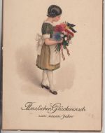 DR - Metz 3 Postsammelstelle 1915 seltener Tagesstpl. Neujahrskarte n. Halle