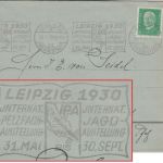 DR - Leipzig 1930 Int. Jagd- u. Pelzfach-Ausstellung Masch.werbestpl. Drucksache