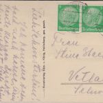 DR - 15+2x5 Pfg. Hindenburg Leporello (Brieftarif !) n. SCHWEDEN Heidelberg 1937