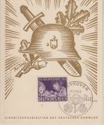 DR - Tag der Briefmarke 1942 Schmuckkarte/Ersttag SST Hannover 11.1.42