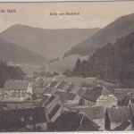Niedersachsen - Sieber im harz Ortsansicht sw-AK gelaufen 1921