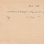 Österreich - 1 Kr. Halbierung + Ganzsache Tannwald-Schumburg 30.1.1901