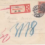 DR - 30 Pfg. Germania/Reichspost Einschreibebrief Cotta - Braunschweig 1901
