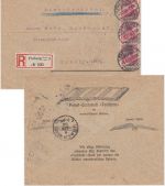 DR - 3x10 Pfg. Germania Einschreibebrief Freiburg (Breisgau) - Urach 1908